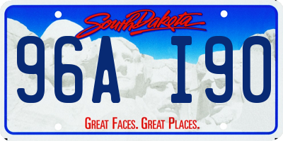 SD license plate 96AI90