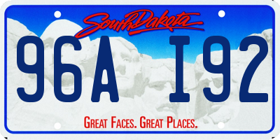 SD license plate 96AI92