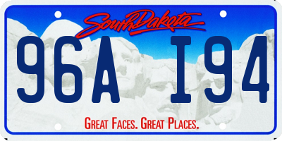 SD license plate 96AI94