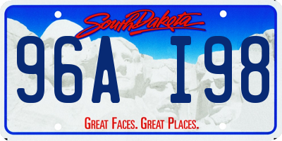 SD license plate 96AI98