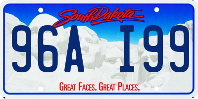 SD license plate 96AI99