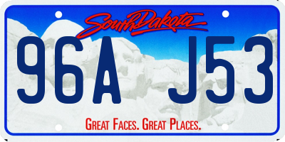 SD license plate 96AJ53