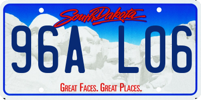 SD license plate 96AL06