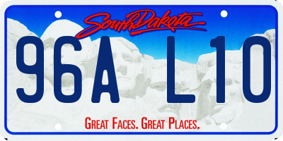 SD license plate 96AL10