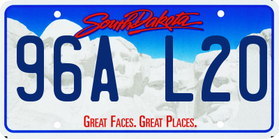 SD license plate 96AL20