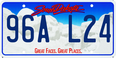 SD license plate 96AL24