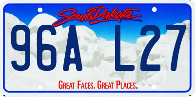 SD license plate 96AL27