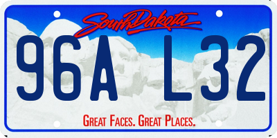SD license plate 96AL32