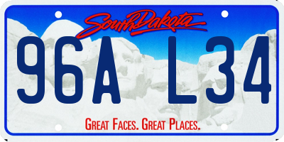 SD license plate 96AL34