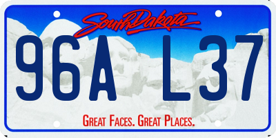 SD license plate 96AL37