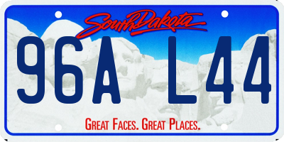 SD license plate 96AL44