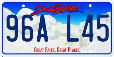 SD license plate 96AL45