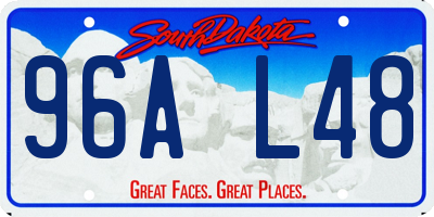 SD license plate 96AL48