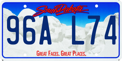SD license plate 96AL74