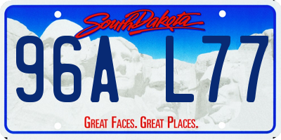 SD license plate 96AL77