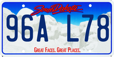 SD license plate 96AL78