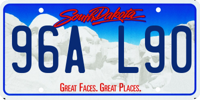 SD license plate 96AL90