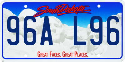 SD license plate 96AL96