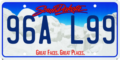 SD license plate 96AL99