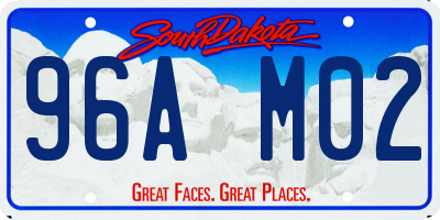 SD license plate 96AM02