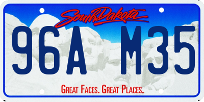 SD license plate 96AM35