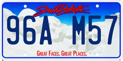 SD license plate 96AM57