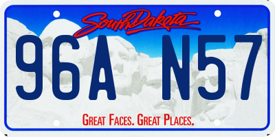 SD license plate 96AN57