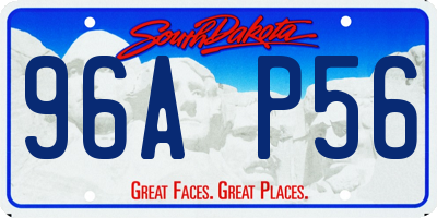 SD license plate 96AP56