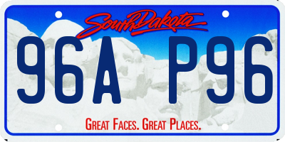 SD license plate 96AP96