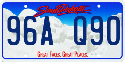 SD license plate 96AQ90