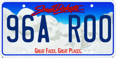 SD license plate 96AR00