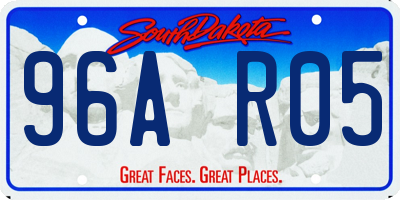 SD license plate 96AR05