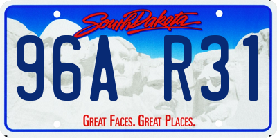 SD license plate 96AR31