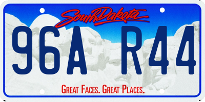 SD license plate 96AR44