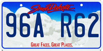SD license plate 96AR62