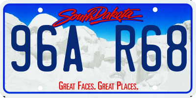 SD license plate 96AR68