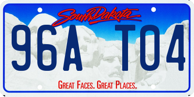 SD license plate 96AT04