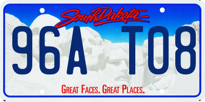 SD license plate 96AT08