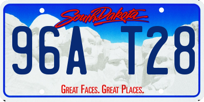 SD license plate 96AT28