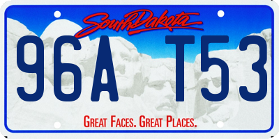 SD license plate 96AT53