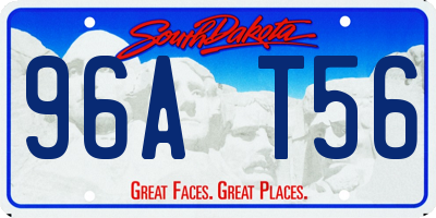 SD license plate 96AT56