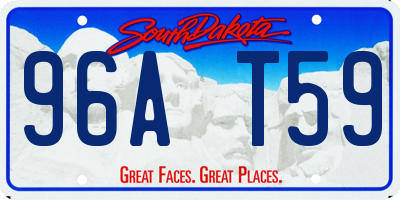 SD license plate 96AT59