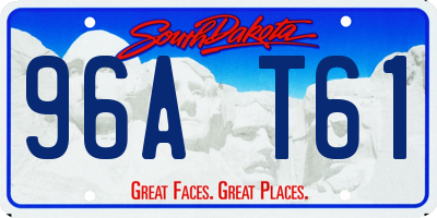 SD license plate 96AT61