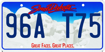 SD license plate 96AT75