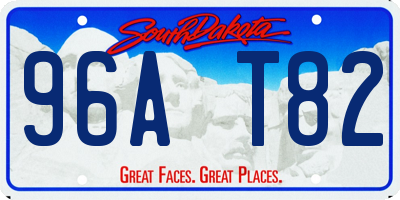 SD license plate 96AT82