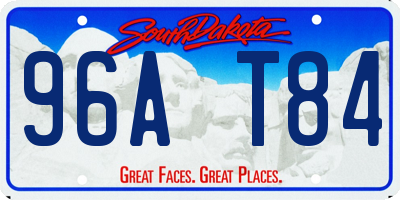 SD license plate 96AT84