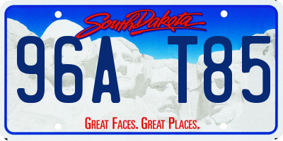 SD license plate 96AT85