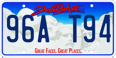 SD license plate 96AT94