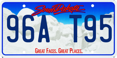 SD license plate 96AT95