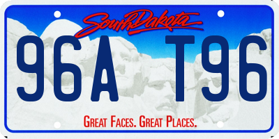 SD license plate 96AT96